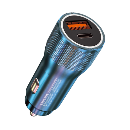 Автомобильное з/у Wekome WP-C30 USB+Type-C QC+PD 20W CN Синий